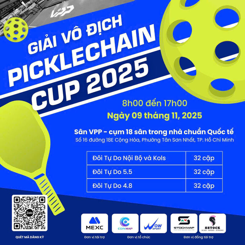 GIẢI VÔ ĐỊCH PICKLECHAIN CUP 2025
