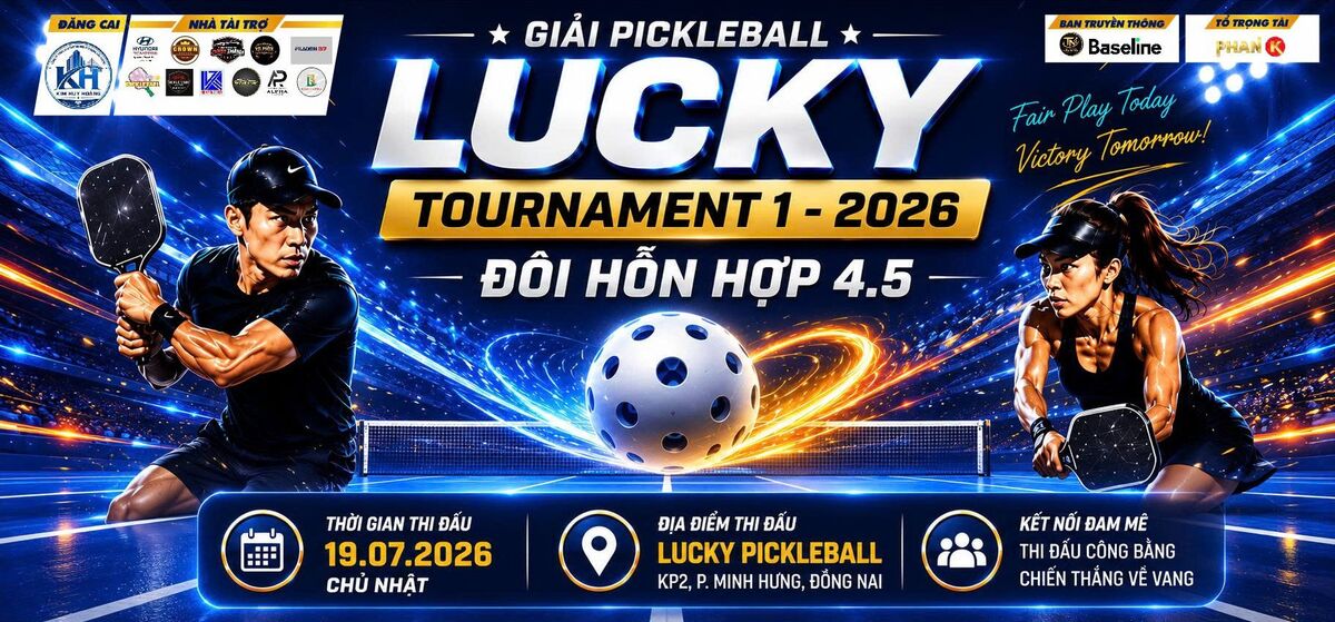 GIẢI PICKLEBALL LUCKY TOURNAMENT 1 - 2026