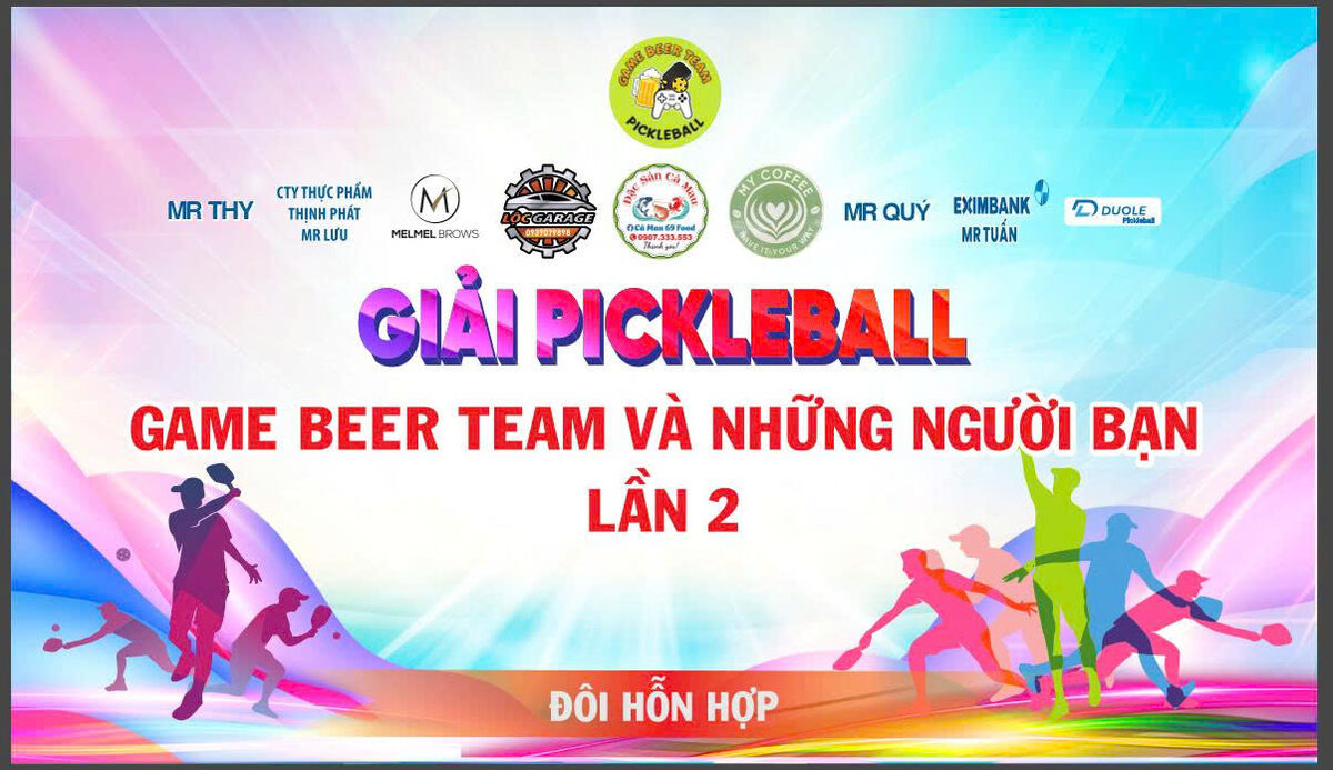 GIẢI PICKLEBALL GAME BEER TEAM VÀ NHỮNG NGƯỜI BẠN LẦN 2