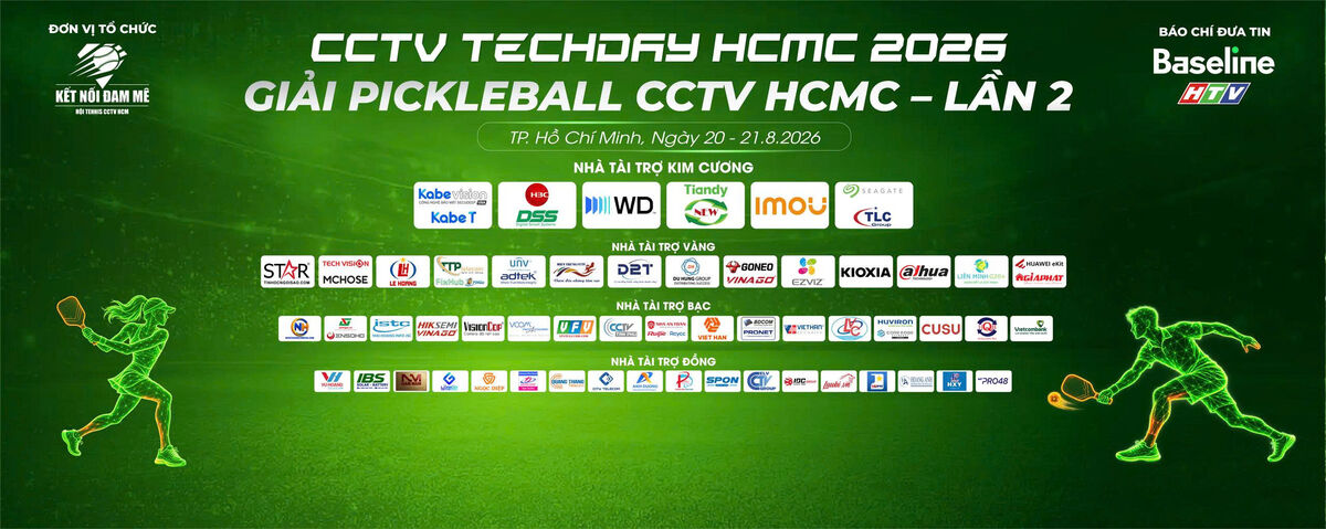 CCTV Techday HCMC 2026 - Giải Pickleball CCTV HCMC Lần 8