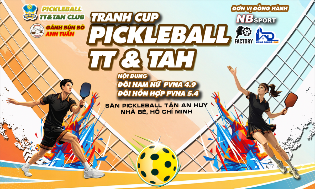 GIẢI PICKLEBALL TRANH CUP TT & TAH