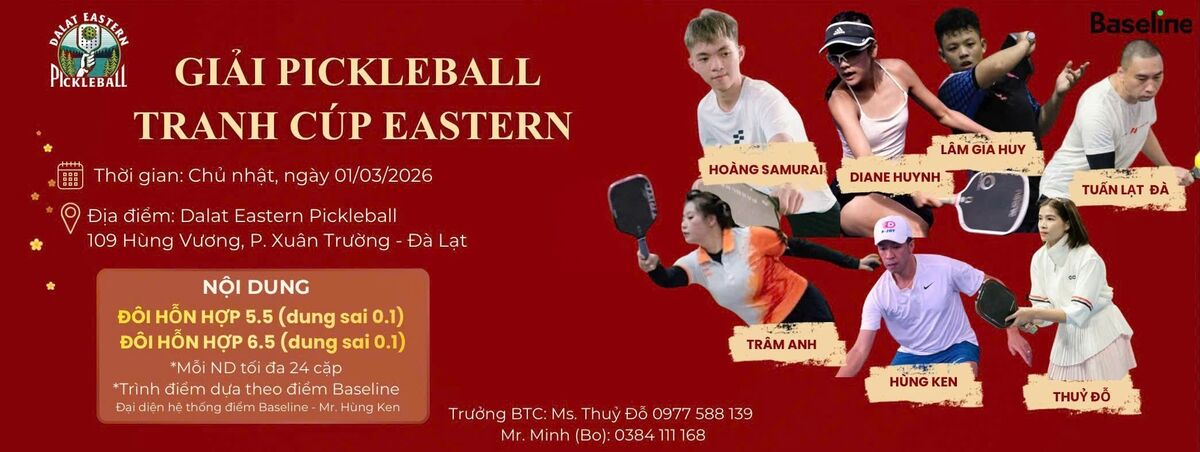 GIẢI PICKLEBALL TRANH CUP EASTERN