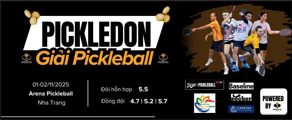 PICKLEDON TOURNAMENT & TEAM SHOWDOWN – THÁNG 11 TẠI NHA TRANG