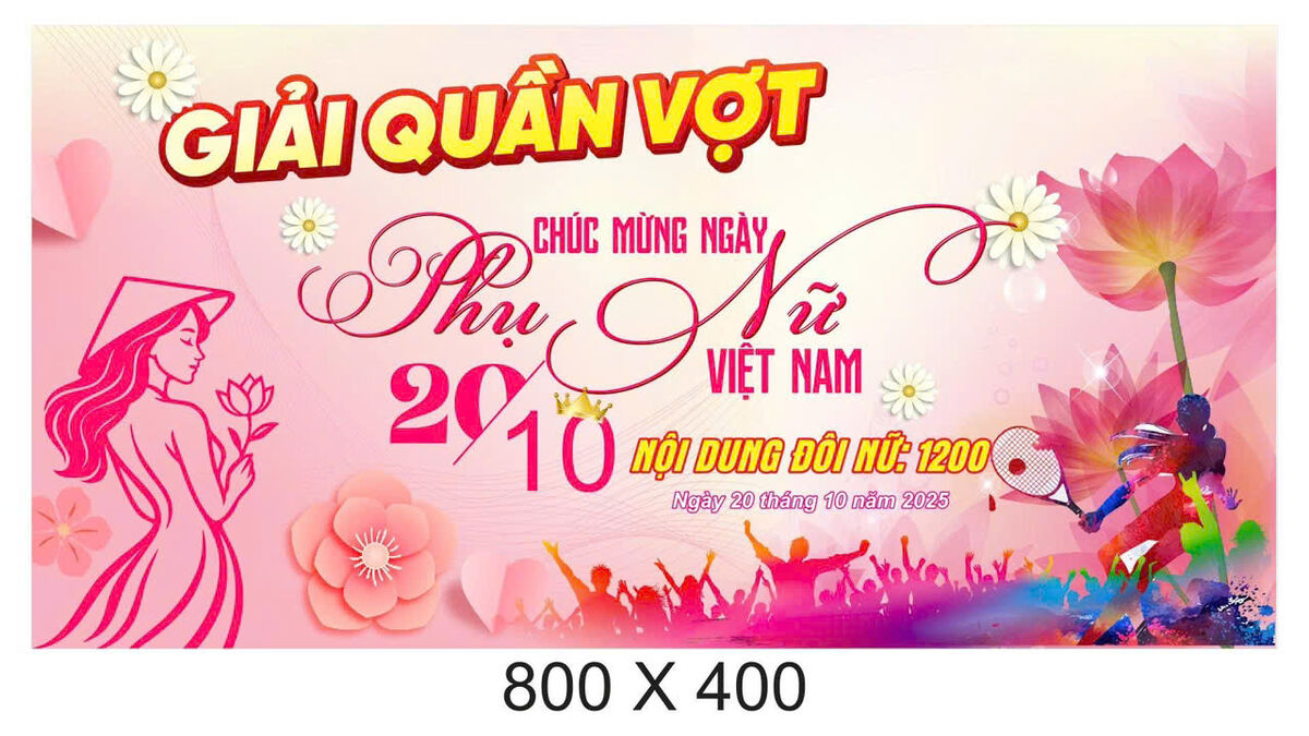 GIẢI QUẦN VỢT CHÚC MỪNG NGÀY PHỤ NỮ VIỆT NAM 20/10 