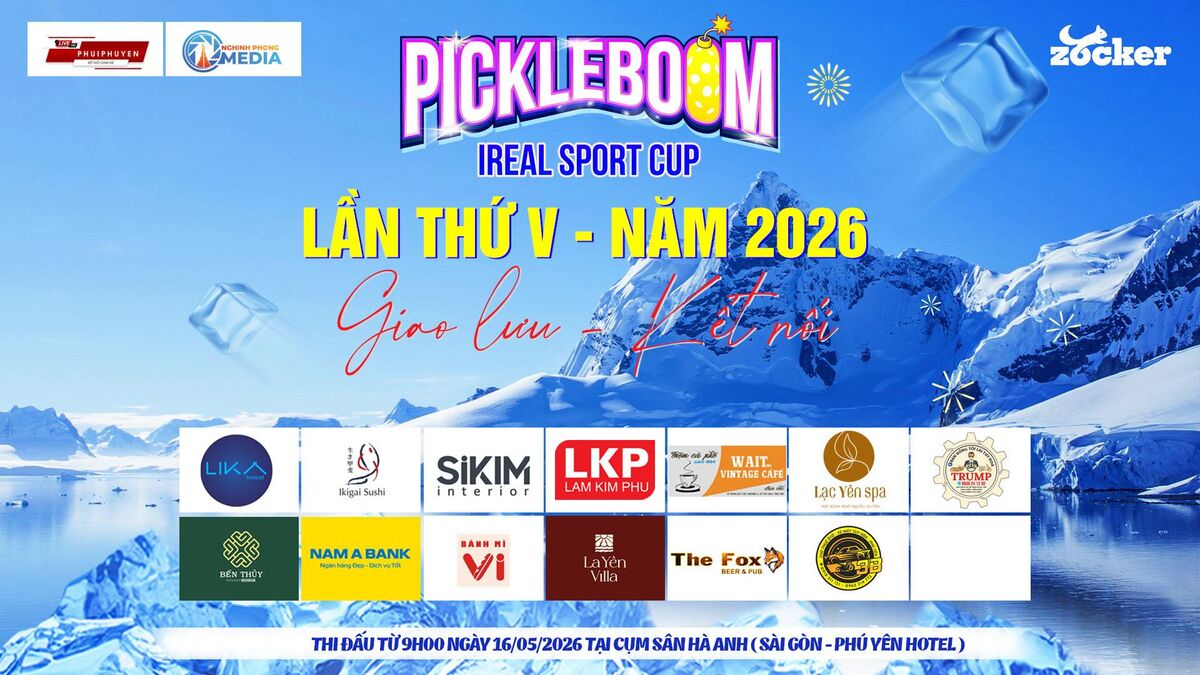 PICKLEBOOM IREAL SPORT CUP LẦN THỨ V - NĂM 2026