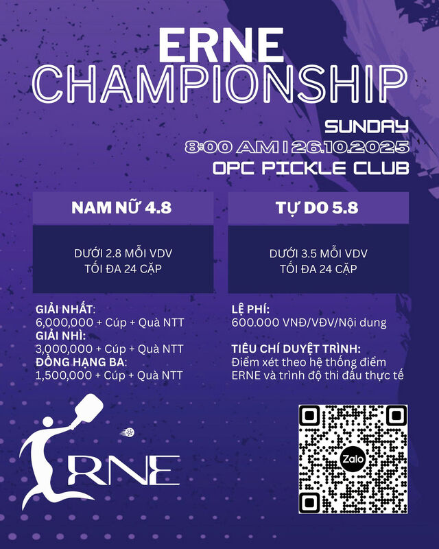 GIẢI PICKLEBALL ERNE CHAMPIONSHIPS