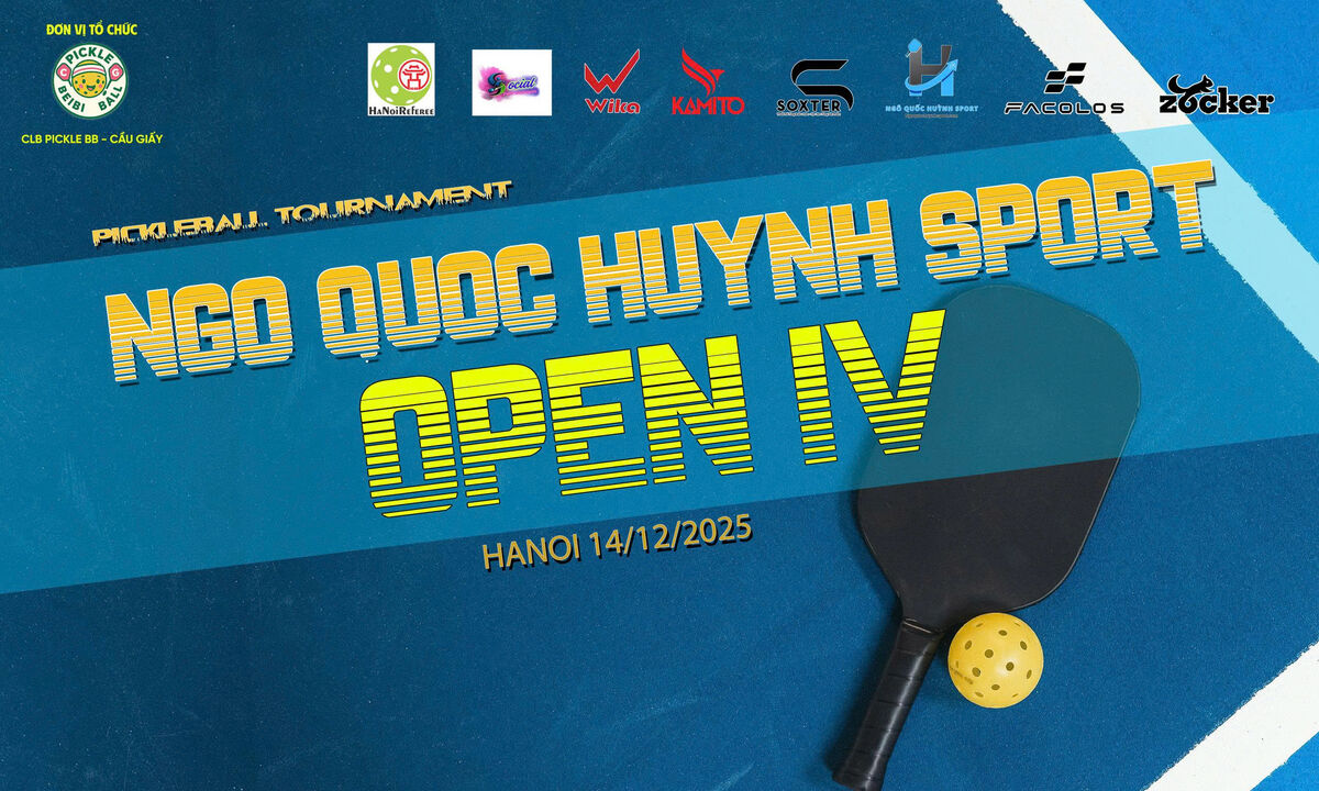 GIẢI ĐẤU PICKLEBALL NGÔ QUỐC HUỲNH SPORT OPEN IV