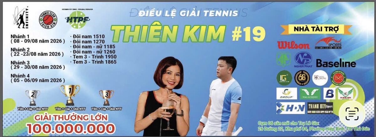 GIẢI TENNIS THIÊN KIM 19