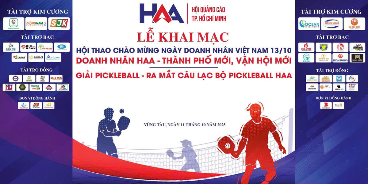 GIẢI PICKLEBALL - RA MẮT CÂU LẠC BỘ PICKLEBALL HAA