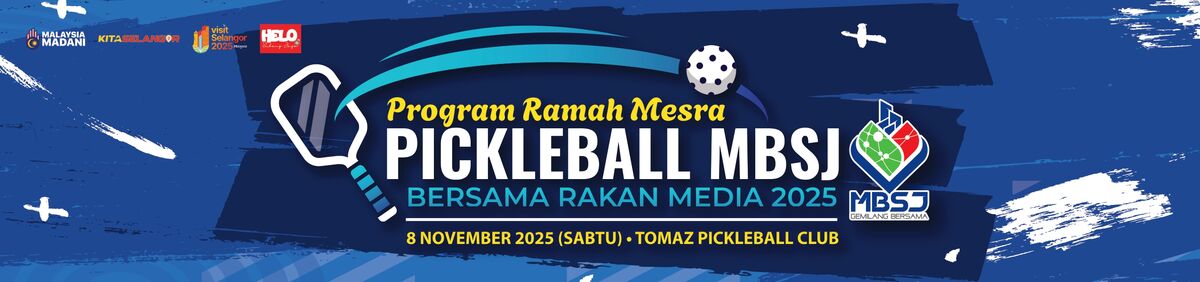Program Ramah Mesra Pickleball MBSJ bersama Media 2025