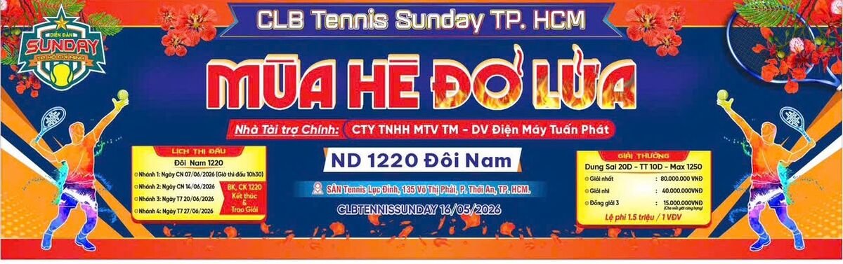 GIẢI TENNIS MÙA HÈ ĐỎ LỬA